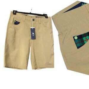 William Murray Classic 10 in. Golf Shorts Khaki Men’s Size Medium Straight Fit